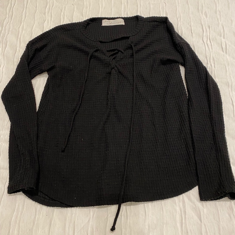 Vintage Havana Lace Up Sweater
